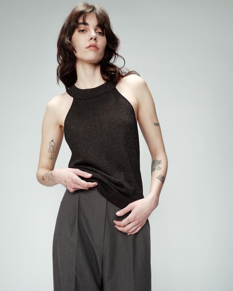 grace & mila TOP NOIR OMBELLE