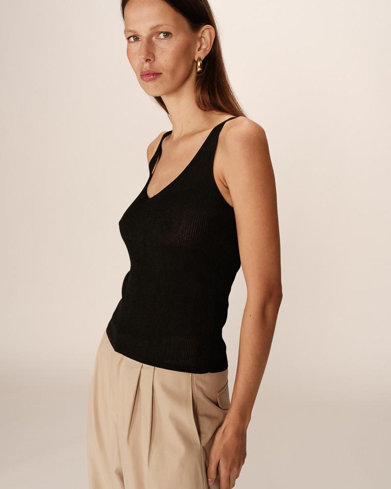 grace & mila TOP NOIR PAILLETTE
