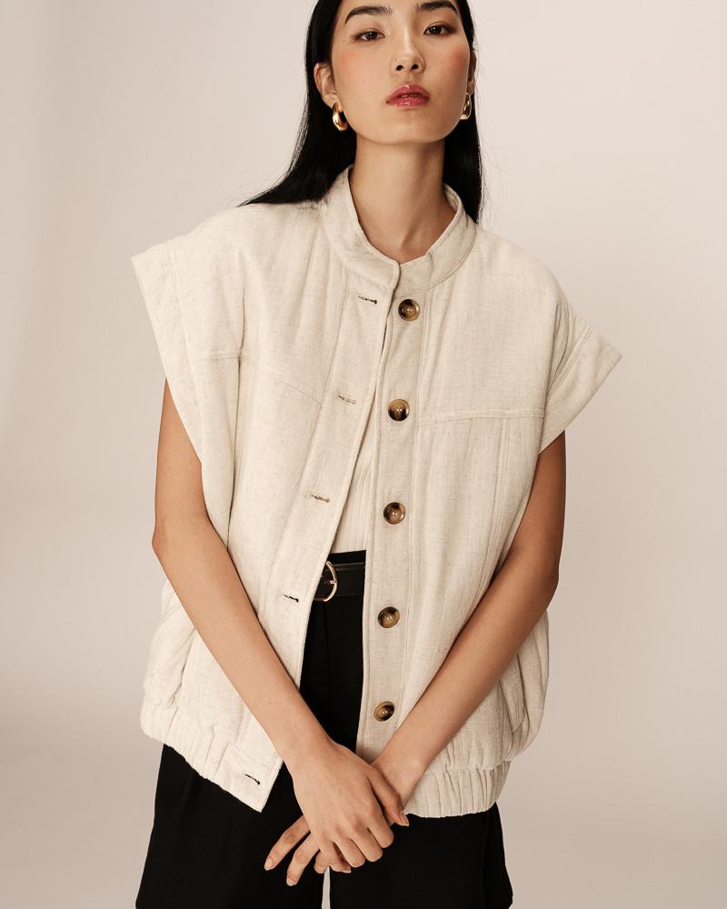 grace & mila VESTE BEIGE PLACIDE