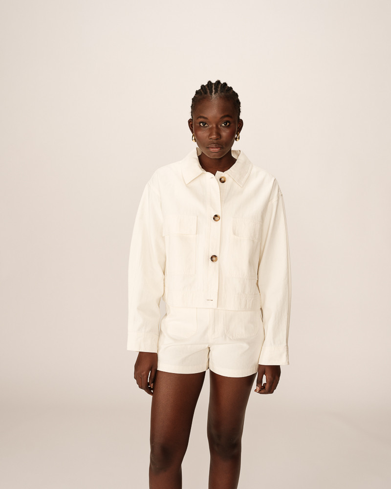 grace & mila VESTE ECRU POLETTE