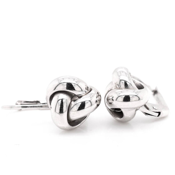 graziella 10 Karat Yellow Gold Love Knot Lever Back Earrings