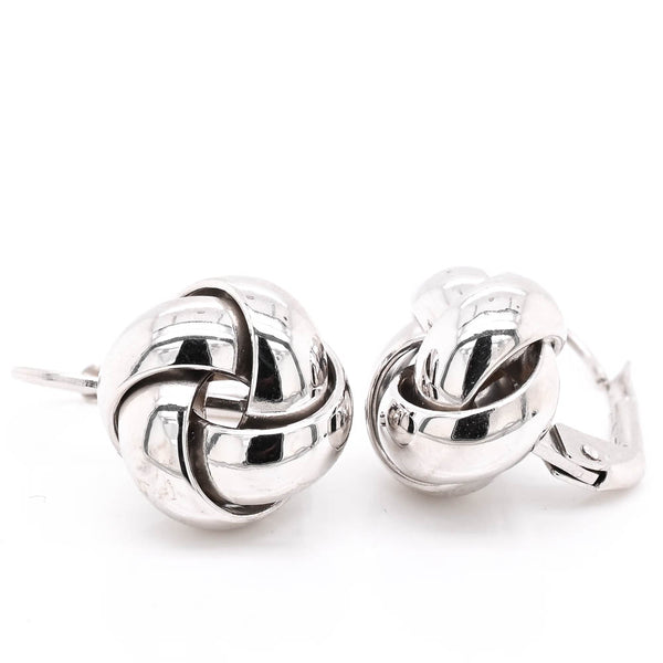 graziella 10 Karat Yellow Gold Love Knot Lever Back Earrings