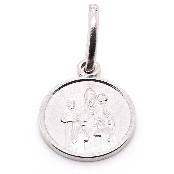graziella 10KT White Gold 10mm Confirmation Pendant