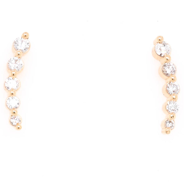 graziella 10KT Yellow Gold 0.50CTW Lab Grown Diamond Drop Earrings