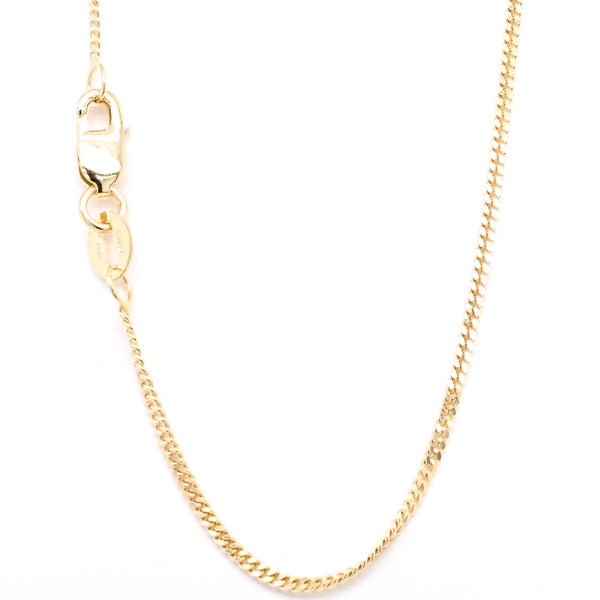 graziella 10KT Yellow Gold 20" 1.5mm Curb Link Chain