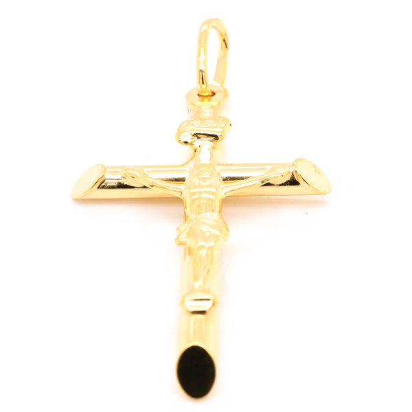 graziella 10KT Yellow Gold 35x20mm Crucifix Pendant