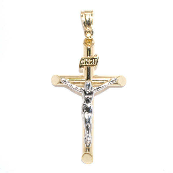 graziella 10KT Yellow Gold 38x22MM Crucifix Pendant