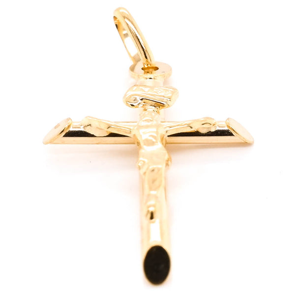 graziella 10KT Yellow Gold 44x28mm Crucifix Pendant