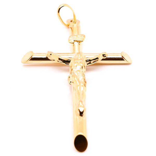 graziella 10KT Yellow Gold 46x28mm Crucifix Pendant