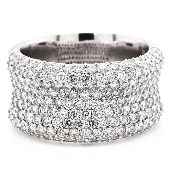 graziella 14K White Gold 2.02CTW SI G-H Colour Diamond Pave Set Celebration Ring