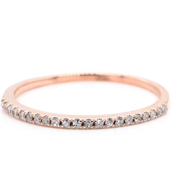 graziella 14kt Rose Gold 0.10CTW Diamond Wedding Band