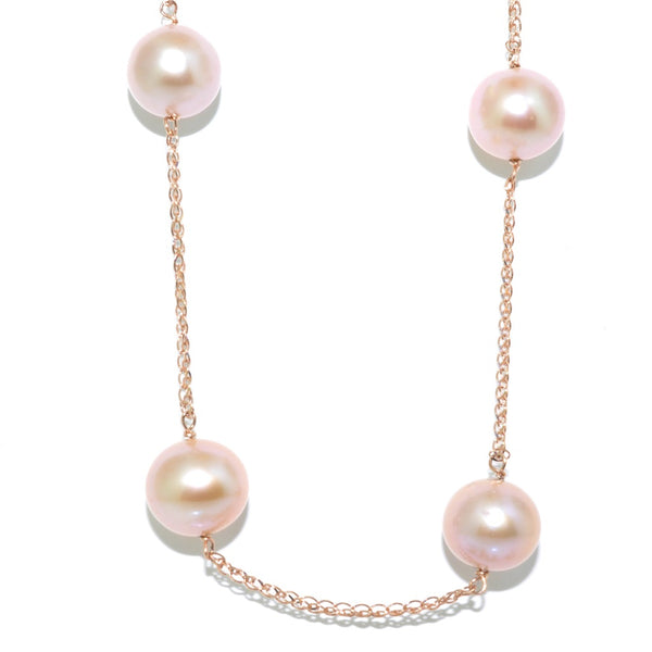 graziella 14KT Rose Gold 18" 8-9MM Freshwater Pearl Necklace