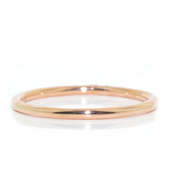 graziella 14KT Rose Gold Wedding Band. Band Width: 1.43MM Size: 4.75