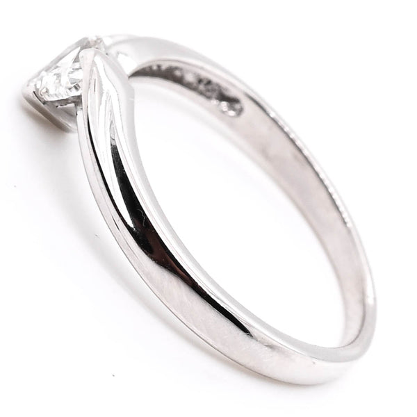 Graziella 14KT White Gold 0.20CT Heart Shaped Diamond Promise Ring