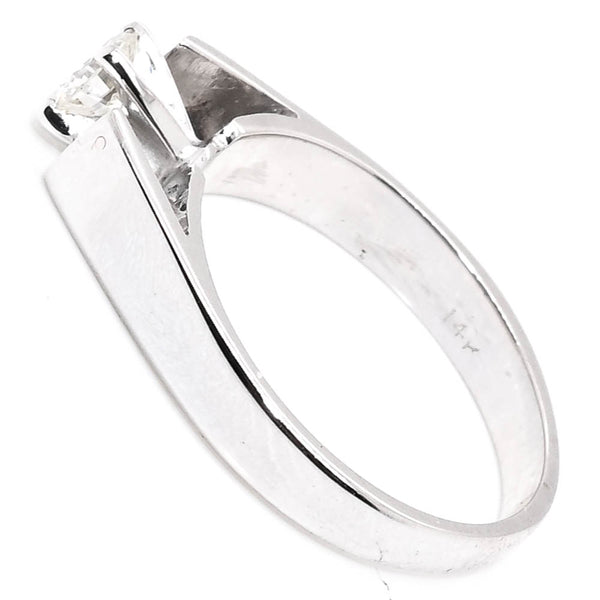 Graziella 14KT White Gold 0.23CTW Round Brilliant Diamond Promise Ring