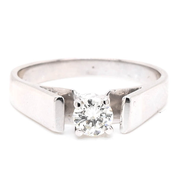 graziella 14KT White Gold 0.23CTW Round Brilliant Diamond Promise Ring