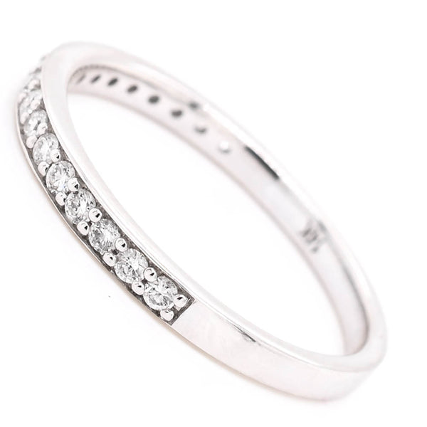 Graziella 14KT White Gold 0.25CTW Diamond Wedding Band