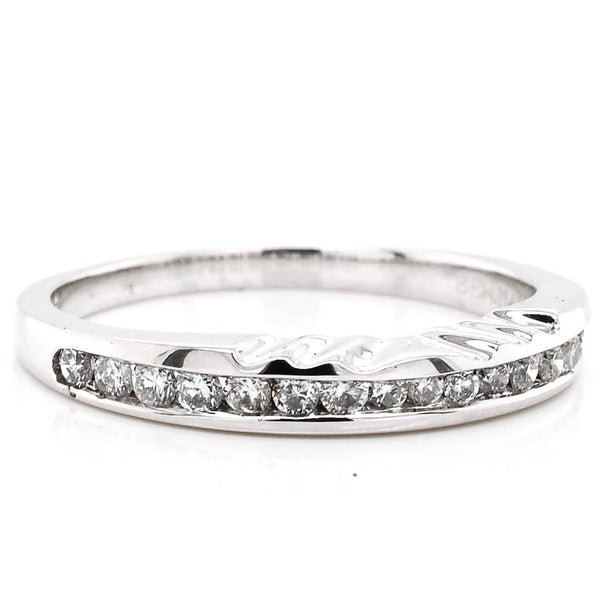 graziella 14KT White Gold 0.30CTW Diamond Wedding Band