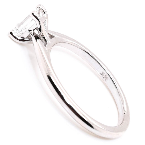 Graziella 14KT White Gold 0.40CT Emerald Shape LAB GROWN Diamond Solitaire Engagement Ring