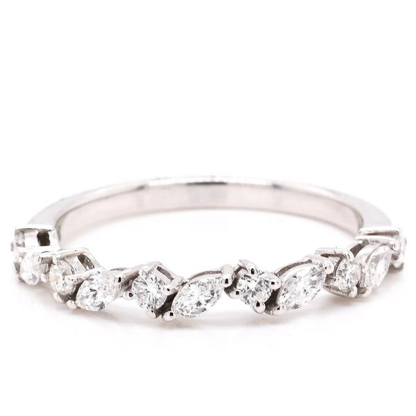 graziella 14KT White Gold 0.40CTW Diamond Wedding Band