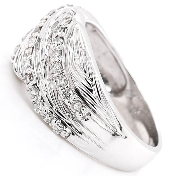 Graziella 14KT White Gold 0.42CTW SI F-G Colour Diamond Celebration Ring