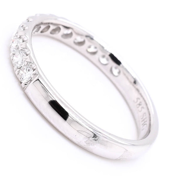 Graziella 14KT White Gold 0.43CTW Diamond Wedding Band