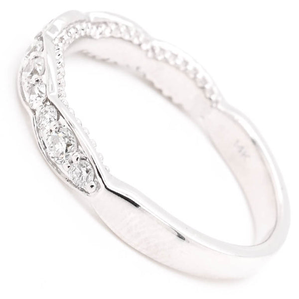 Graziella 14KT White Gold 0.45CTW Diamond Wedding Band