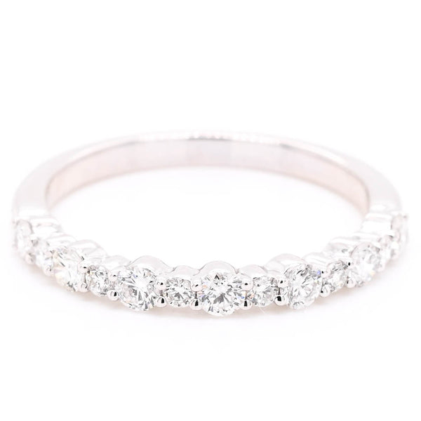graziella 14KT White Gold 0.45CTW Diamond Wedding Band