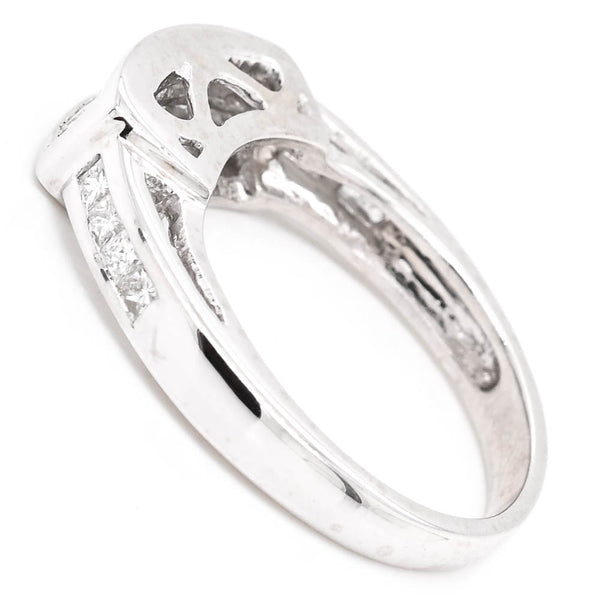 Graziella 14KT White Gold 0.45CTW Princess Cut Diamond Wedding Band