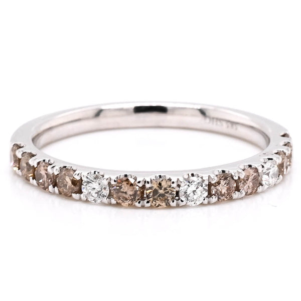 graziella 14KT White Gold 0.45CTW White & Brown Diamond Ring