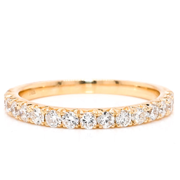 graziella 14KT White Gold 0.50CTW Diamond Wedding Band