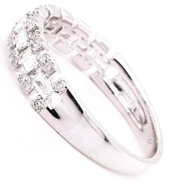 Graziella 14KT White Gold 0.52CTW Diamond Celebration Ring
