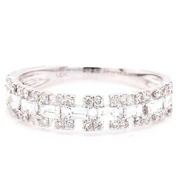 graziella 14KT White Gold 0.52CTW Diamond Celebration Ring