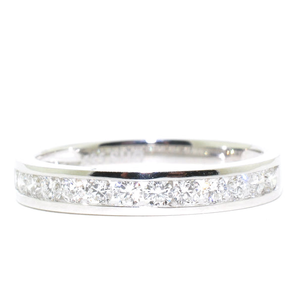 graziella 14KT White Gold 0.52CTW Diamond Wedding Band