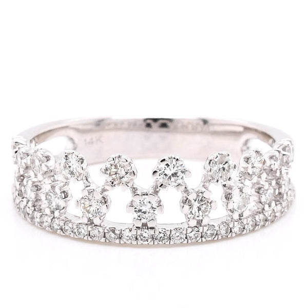 graziella 14KT White Gold 0.54CTW Diamond Celebration Ring