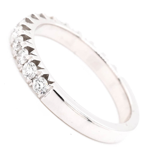 Graziella 14KT White Gold 0.54CTW Diamond Wedding Band