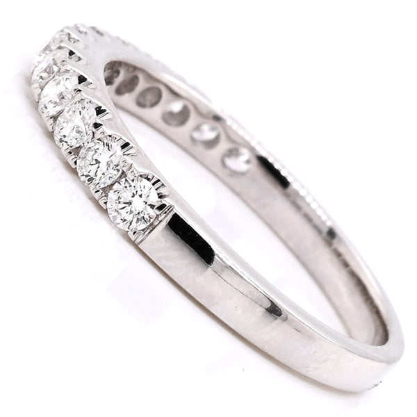 Graziella 14KT White Gold 0.55CTW Diamond Wedding Band