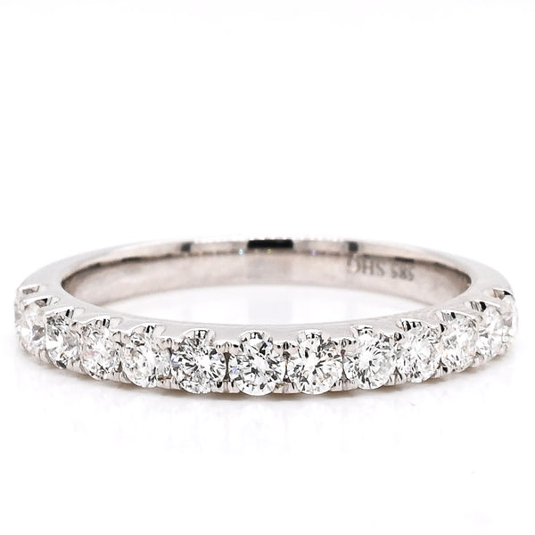 graziella 14KT White Gold 0.55CTW Diamond Wedding Band