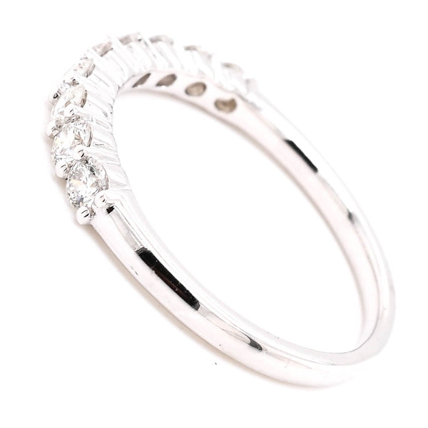 Graziella 14KT White Gold 0.57CTW Diamond Wedding Band