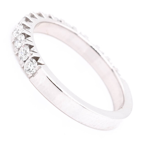 Graziella 14KT White Gold 0.58CTW Diamond Wedding Band