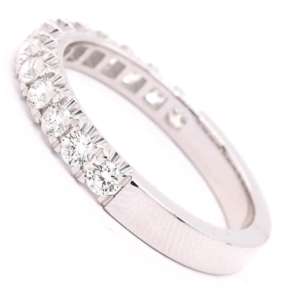 Graziella 14KT White Gold 0.59CTW Diamond Wedding Band