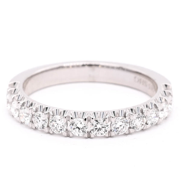 graziella 14KT White Gold 0.59CTW Diamond Wedding Band