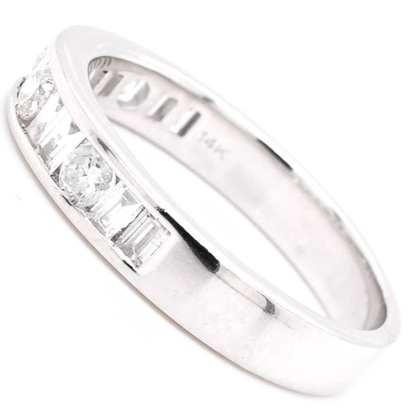 Graziella 14KT White Gold 0.66CTW Diamond Wedding Band