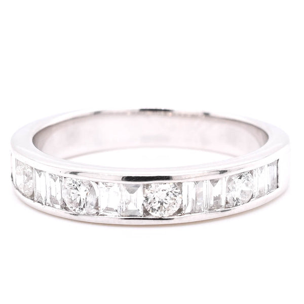 graziella 14KT White Gold 0.66CTW Diamond Wedding Band