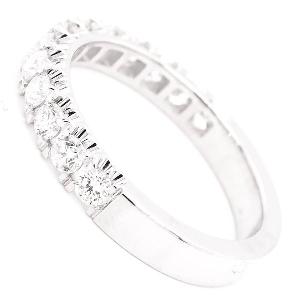 Graziella 14KT White Gold 0.70CTW Diamond Wedding Band