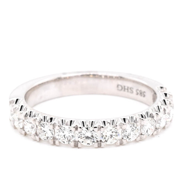 graziella 14KT White Gold 0.70CTW Diamond Wedding Band