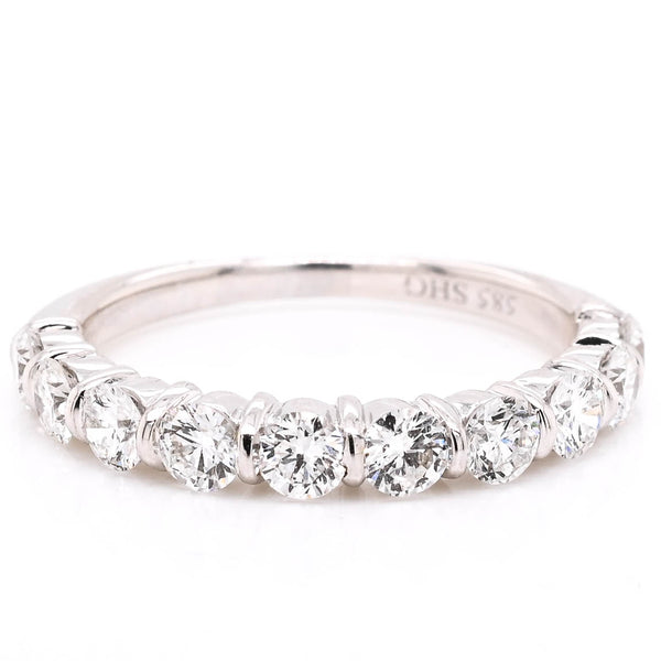 graziella 14KT White Gold 0.71CTW Diamond Wedding Band