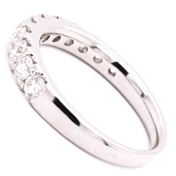 Graziella 14KT White Gold 0.72CTW Diamond Wedding Band