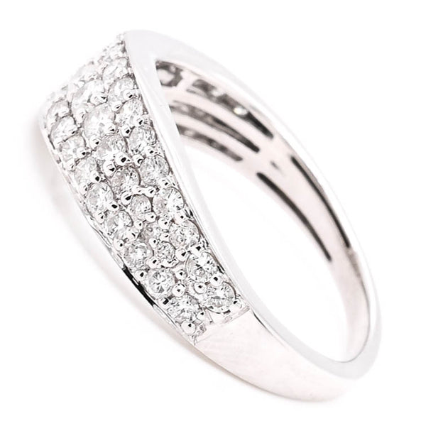 Graziella 14KT White Gold 0.77CTW Diamond Celebration Ring