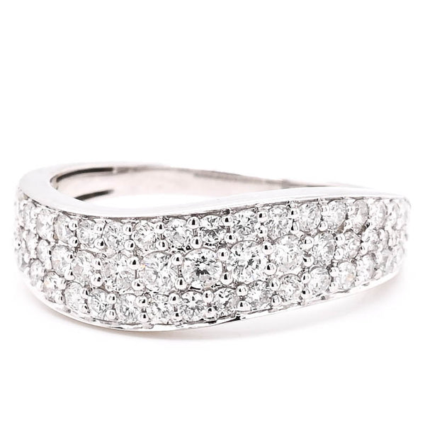 graziella 14KT White Gold 0.77CTW Diamond Celebration Ring